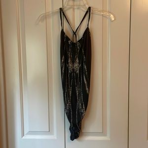 Jolyn - limited edition black fixed back tie dye swimsuit